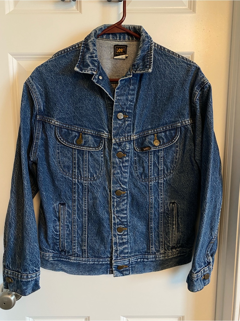 Vintage Lee Riders Men's Blue Denim /  Jean Jacket